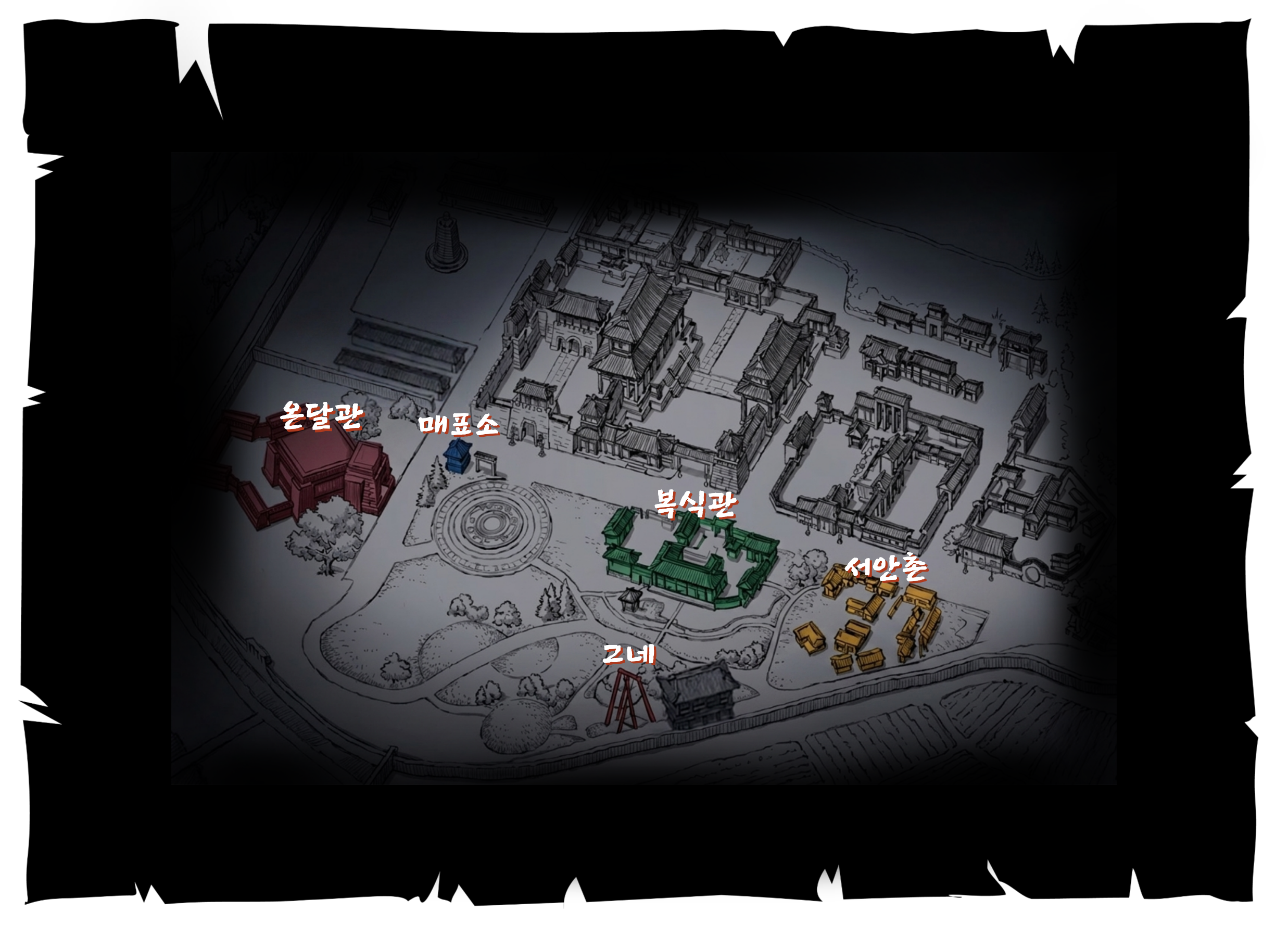 온달관광지 지도